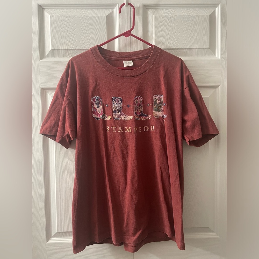 Stampede boot print shirt